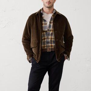 Banana Republic Corduroy Chore Jacket, Medium, Brown, EUC
